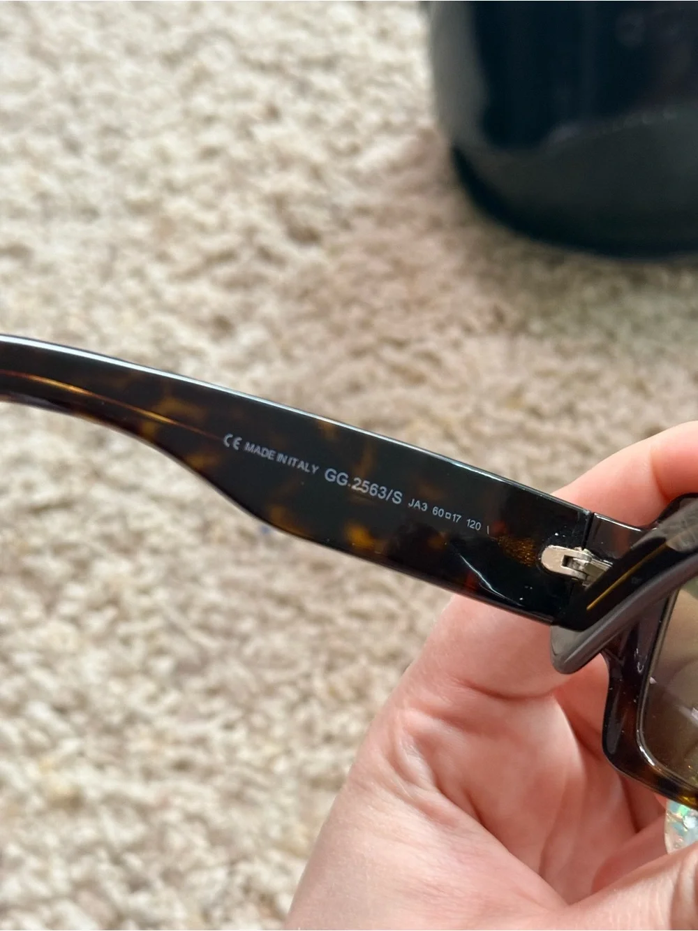 Gucci Tortoise Shell Web Stripe Sunglasses GG 2563/S with Case
